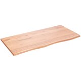 vidaXL Zidna polica svjetlosmeđa 100x50x2 cm od obrađene hrastovine Cijene