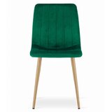 Lava stolica - tamnozeleni baršun / noge u boji drveta x 4 | shoptok.hr