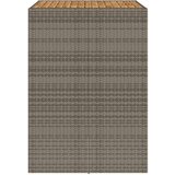 vidaXL Vrtna miza z akacijevo ploščo siva 105x80x110 cm PE ratan | Shoptok.si