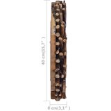 Zidno ogledalo od tikovine 40 cm okruglo | shoptok.hr