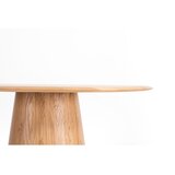 Gazzda Okrogla jedilna miza iz masivnega hrasta v naravni barvi ø 126 cm Mushroom – | Shoptok.si