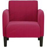 SOFA fotelja s naslonima za ruke vino crvena 54 cm baršun | shoptok.hr