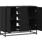  Kreveta Crni hrast 92 x 35 x 76 cm Konstruirano drvo | shoptok.hr