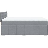  Krevet s oprugama i madracem svjetlosivi 140x190 cm od tkanine | shoptok.hr
