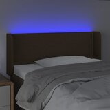  LED Uzglavlje tamnosmeđe 103x16x78/88 cm od tkanine | shoptok.hr