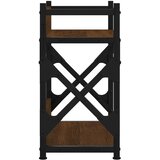  Stalak za pisač s 2 razine smeđa boja hrasta 40x20x40 cm drveni | shoptok.hr