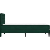  Okvir kreveta s madracem Tamnozelena 90 x 200 cm Baršun | shoptok.hr