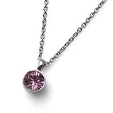 Oliver Weber ženski Uno Antique Lančić sa swarovski rozim kristalnim priveskom Cene