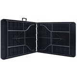  vrtni stol crni 180 x 75 x 72 cm HDPE imitacija ratana | shoptok.hr