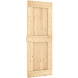  Klizna vrata s priborom za montažu 80 x 210 cm masivna borovina | shoptok.hr