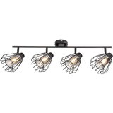 Rabalux plafonska spot lampa Emerencia, 4xE14, Crna | ePonuda.com