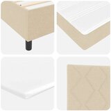 vidaXL Box spring krevet s madracem Krema 90 x 190 cm tkanina | shoptok.hr