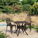  3-dijelni bistro set od lijevanog aluminija brončani | shoptok.hr