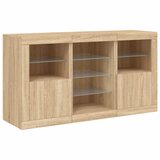  Komoda s LED svjetlima boja hrasta sonome 123x37x67 cm | Eponuda.com