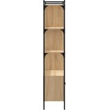  Biblioteka s vratima Sonoma hrast 76,5x30x154,5 cm Konstruirano drvo | shoptok.hr