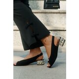 CheBello Suede Elegant Women's Sandals 4724 Black | Shoptok.si