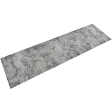 vidaXL Kuhinjska preproga pralna beton 45x150 cm žamet
