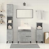  3-dijelni set kupaonskog namještaja siva boja betona drveni | shoptok.hr