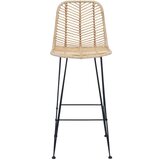  Barski stol 2 pcs Naravna 44,5 x 53 x 111 cm Ratan in železo, (5000092570) | Shoptok.si