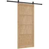  Klizna vrata ORKDAL Prirodna i crna 86 x 198,5 cm | shoptok.hr
