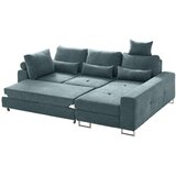Hom`in kotna sedežna garnitura, gladka tkanina zelena | Shoptok.si