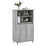 vidaXL Visoka komoda siva sonome 60x36x110 cm od konstruiranog drva | shoptok.hr