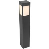 QAZQA Stoječa zunanja svetilka črna 80 cm z zasenčenimi lučmi in senzorjem na solar - Charlotte | Shoptok.si