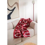 noo.ma Rdeča odeja 150x200 cm Swirl – | Shoptok.si