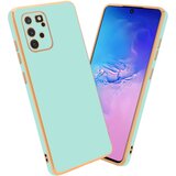 Cadorabo Ohišje, združljiv s Samsungom v sijajni metini zeleni barvi - Zlato - zaščitni pokrov iz fleksibilnega silikona TPU in z zaščito pred kamero, (20595342) | Shoptok.si