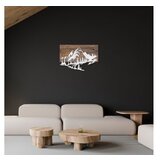 WALLXPERT Dekorativni drveni zidni dodatak Mountain v2 Silver | Eponuda.com