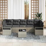  Set sofe 8 pcs Svijetlo siva i tamno siva poliratan | shoptok.hr