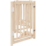  Vrata za pse s vratima sklopiva 6 panela 300cm masivna jelovina | shoptok.hr
