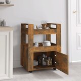  Kuhinjska kolica boja hrasta 60 x 45 x 80 cm konstruirano drvo | shoptok.hr