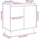vidaXL Kupaonski ormarić Artisan hrast 58x33x60 cm konstruirano drvo | shoptok.hr
