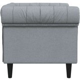  Fotelj chesterfield svetlo siva tkanina | Shoptok.si