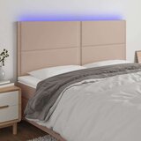  Posteljno vzglavje kapučino 180x5x118/128 cm umetno usnje, (20954191) | Shoptok.si