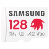 Samsung MB-MD128SA/LC1 MicroSD 128GB, PRO Plus Sonic the Hedgehog, SDXC, UHS-I U3 V30 A2, Read up to 180MB/s, Write up to 130 MB/s, for 4K and FullHD video recording, w/SD adapter | ePonuda.com