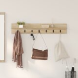 vidaXL Nadwyčajna obešalnik za plašče sonoma hrast 100 x 10.5 x 18 cm | Shoptok.si