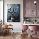  Slika lavandina harmonija | Soba u glinenoj vazi | Akrilni detalji 40x60 cm | shoptok.hr