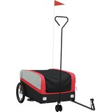  Prikolica za bicikl crno-crvena 45 kg željezna 138 x 69 x 58 cm | Shoptok.si