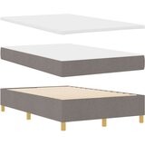 Postelja z vzmetnico z vzmetnico Taupe 120 x 190 cm blago, (5000125817) | Shoptok.si