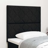 vidaXL Naslon za glavu s dijamantnim uzorkom Crni 100 cm Poliester, Naslon za glavu s dijamantnim uzorkom Crni 200 cm Poliester | shoptok.hr