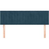  Uzglavlja tamnoplava 144x5x78/88 cm baršunasta | shoptok.hr