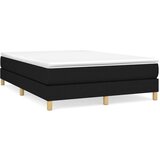  s oprugama i madracem crni 140 x 190 cm od tkanine | shoptok.hr