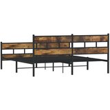  Metalni okvir kreveta bez madraca boja hrasta 183x213 cm | shoptok.hr