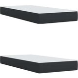 vidaXL Box spring postelja z vzmetnico črn 200x200 cm blago | Shoptok.si