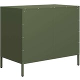 vidaXL Komoda olivno zelena 68x39x58,5 cm hladno valjano jeklo | Shoptok.si
