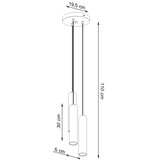 Sollux Lighting Obesna svetilka LAGOS 3P olivno zelena, (21626850) | Shoptok.si