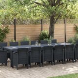  Komplet za jedilnico v vrtu 15 pcs Antracit Polt rattan, (5000045423) | Shoptok.si