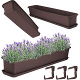 KADAX balkonski cvetlični lonec 80 cm s stojalom in ročaji podolgovat, (5000352586) | Shoptok.si